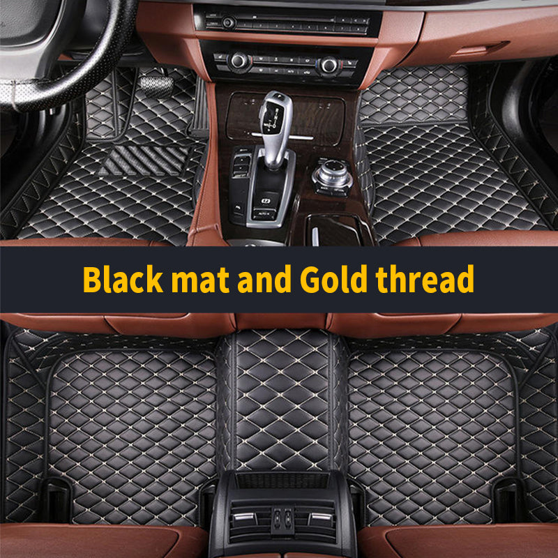 Single Layer-Hand spliced and sewn prismatic texture car mat