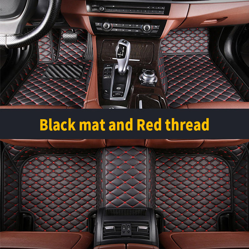 Single Layer-Hand spliced and sewn prismatic texture car mat