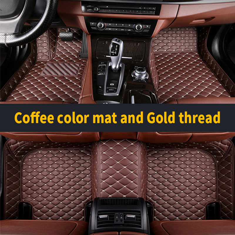 Single Layer-Hand spliced and sewn prismatic texture car mat