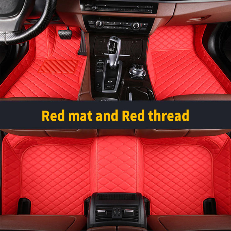 Single Layer-Hand spliced and sewn prismatic texture car mat