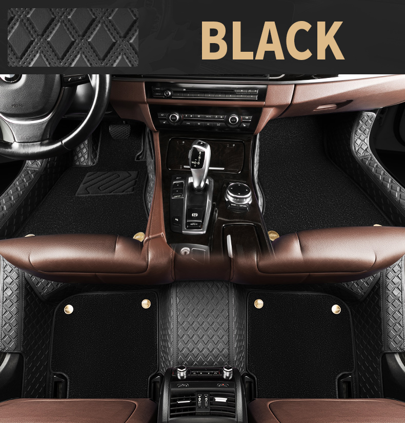 Double Layer Handmade Embossed Textured Car Mats