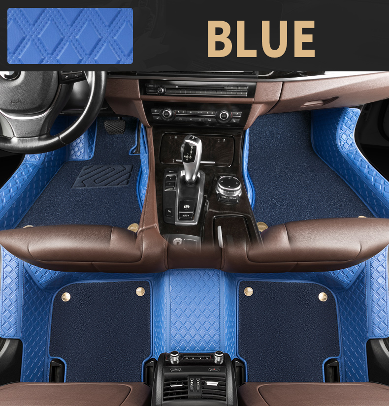 Double Layer Handmade Embossed Textured Car Mats