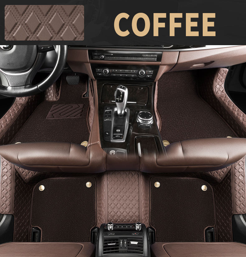 Double Layer Handmade Embossed Textured Car Mats