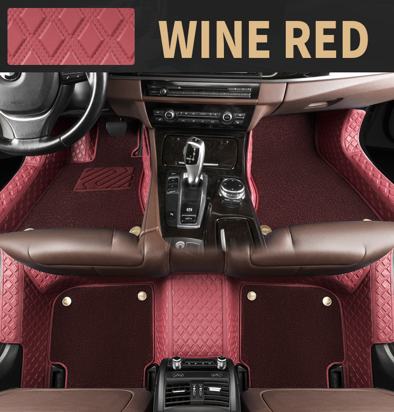 Double Layer Handmade Embossed Textured Car Mats